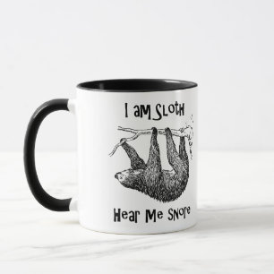 Ich bin Sloth höre mich Snore! Tasse