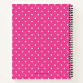 Ich bin Smart Pink Polka Dot Affirmalize Notizblock (Rückseite)