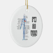 Ich bin so Ader (Kreislaufsystem-Anatomie-Adern) Keramik Ornament (Rechts)