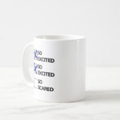 Ich bin so aufgeregt, so aufgeregt kaffeetasse (Vorderseite Links)