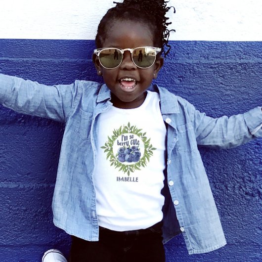Ich bin so beere niedliche Heidelbeeren Sommername Kleinkind T-shirt