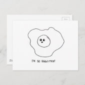 Ich bin so begeistert postkarte (Vorne/Hinten)