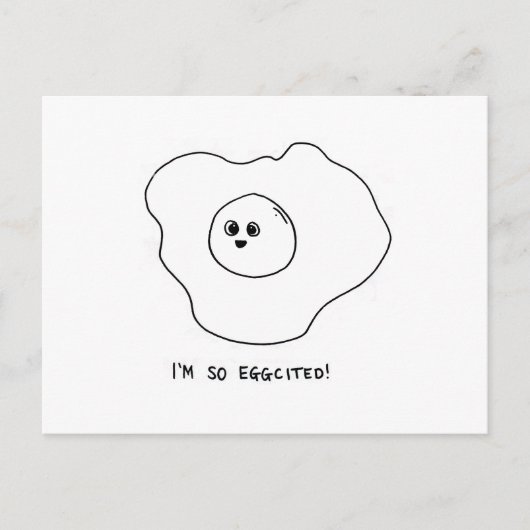 Ich bin so begeistert postkarte (Vorderseite)