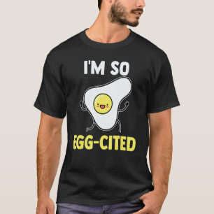 Ich bin so Ei-Aufgeregtes Frühstück Ei Wortspiel V T-Shirt