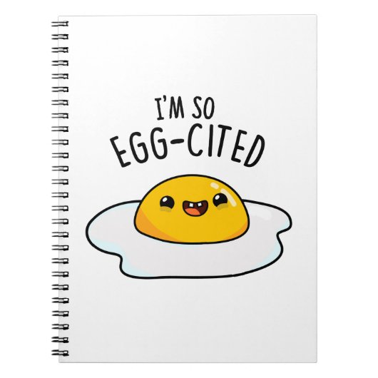 Ich bin so eig zitiert Funny Egg Pun Notizblock (Vorderseite)