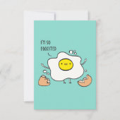 Ich bin so eig zitiert Funny Eggs | Geschenk für S RSVP Karte (Vorderseite)