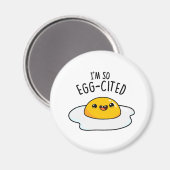 Ich bin so eig zitiert Funny Fried Egg Pun Magnet (Vorderseite/Rückseite)