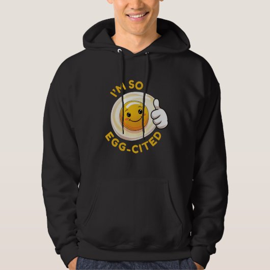 Ich bin so eig-zitiert! Funny Niedlich Egg Pun Hoo Hoodie (Vorderseite)