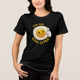 Ich bin so eig-zitiert! Funny Niedlich Egg Pun T - Tri-Blend Shirt