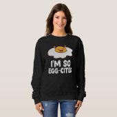 Ich bin so eig zitierte Frühstückseier gefriergetr Sweatshirt (Vorne ganz)