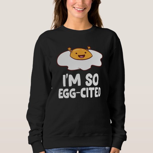 Ich bin so eig zitierte Frühstückseier gefriergetr Sweatshirt (Vorderseite)