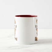 Ich bin so eilig zitiert! Niedlicher und sonniger  Zweifarbige Tasse (Mittel)