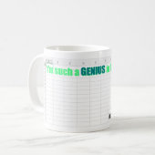 "Ich bin so ein Genie in Excel" Tech-Nerd Kaffeetasse (Vorderseite Links)