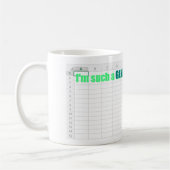 "Ich bin so ein Genie in Excel" Tech-Nerd Kaffeetasse (Links)