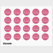 Ich bin so ein Yummy Sticker - rosa (Blatt)