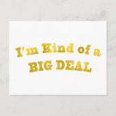 Ich bin so eine große Sache. Postkarte (Vorderseite)