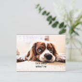 Ich bin so einsam ohne dich postkarte (Stehend Vorderseite)