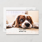 Ich bin so einsam ohne dich postkarte (Vorne/Hinten)