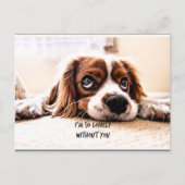 Ich bin so einsam ohne dich postkarte (Vorderseite)