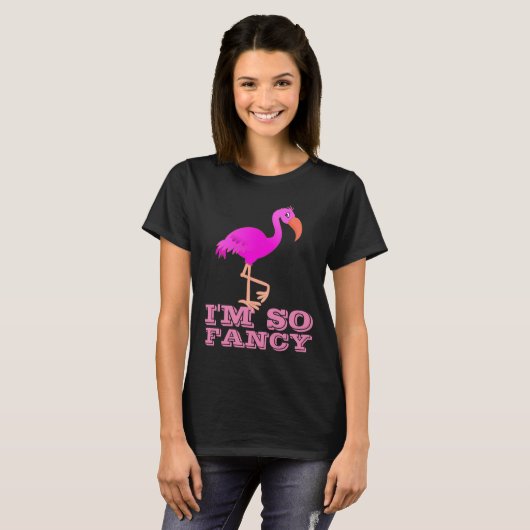 ICH BIN SO EXTRAVAGANT FLAMINGO LADIES T - SHIRT T (Vorne ganz)
