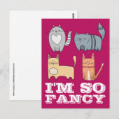 ICH BIN SO EXTRAVAGANT KITTY KATZKATZEN POSTKARTE (Vorne/Hinten)