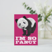 ICH BIN SO EXTRAVAGANT PANDA BEAR POSTCARD POSTKARTE (Stehend Vorderseite)