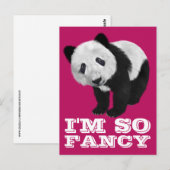 ICH BIN SO EXTRAVAGANT PANDA BEAR POSTCARD POSTKARTE (Vorne/Hinten)