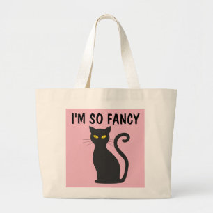 ICH BIN SO EXTRAVAGANTE KATZE-TASCHE JUMBO STOFFBEUTEL
