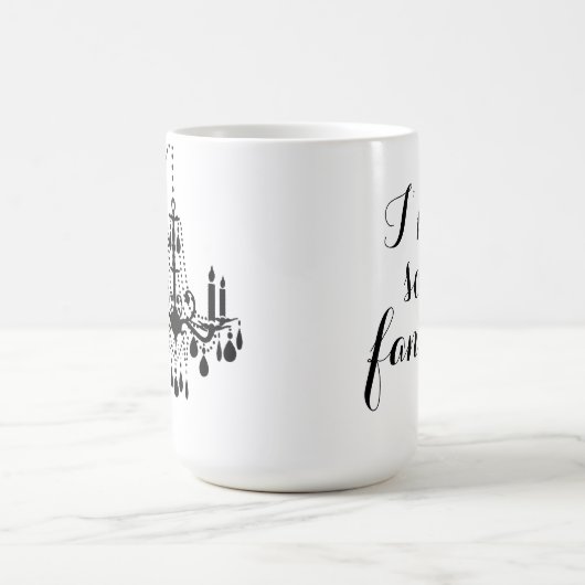 Ich bin so Extravagante Kronleuchter-Tasse mit Swa Kaffeetasse (Mittel)
