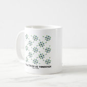Ich bin so fest wie Wolfram Chemistry Metal Spaß Kaffeetasse (Vorderseite Links)
