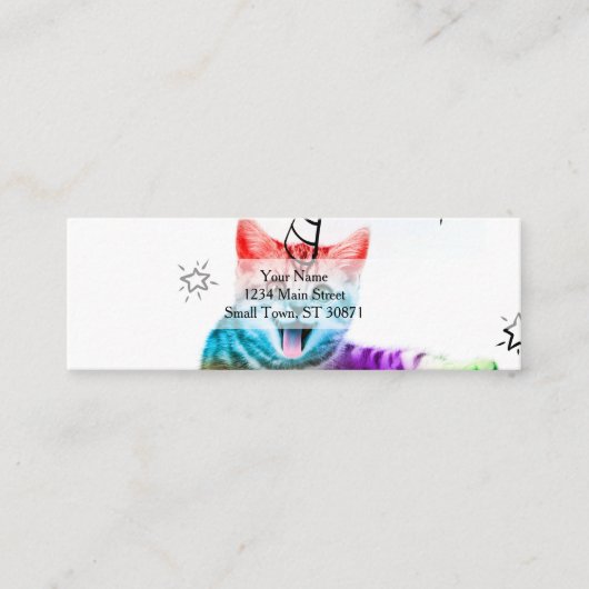 Ich bin so fleißig! mini visitenkarte (Vorderseite)