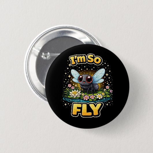 Ich bin so flott button (Vorne & Hinten)