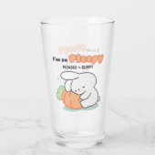 Ich bin so froh: Bunny Hugging Carrot Pillow Glas (Rückseite)
