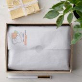 Ich bin so froh: Bunny Hugging Carrot Pillow Seidenpapier (Geschenk)