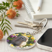 Ich bin so froh, dass es Frühling ist Schlüsselanhänger (Vorderseite rechts)