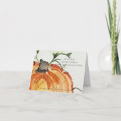 Ich bin so froh, dass ich in einer Welt lebe...Okt Dankeskarte (Vorderseite)