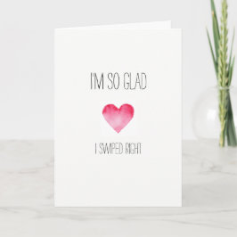 Ich bin so froh, dass ich mit der richtigen Valent Feiertagskarte