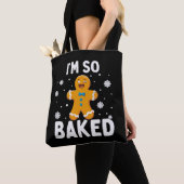 Ich bin so gebacken Lebkuchenmann Weihnachtsplätzc Tasche (Von Nahem)
