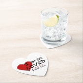 Ich bin so geliebt John 3:16 Paper Untersetzer (Vor Ort)