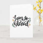Ich bin so gesegnet karte (Gelbe Blume)