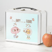 Ich bin so glücklich, dass wir Freunde sind glückl Metall Brotdose (Beispiel)