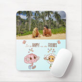 Ich bin so glücklich, dass wir Freunde sind maßges Mousepad (Mit Mouse)