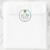 Ich bin so glücklich, dich in meinem Klassenaufkle Runder Aufkleber (Tasche)