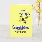 Ich bin so glücklich… Glückwünsche auf Ihrem neuen Karte (Gelbe Blume)