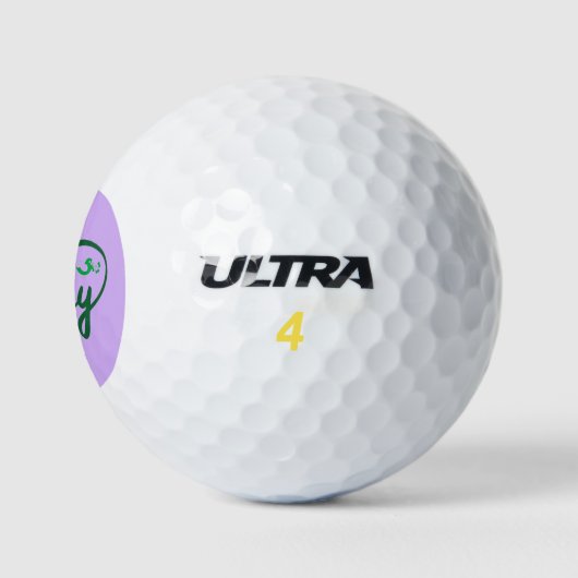 Ich bin so glücklich golfball (Logo)