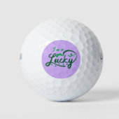 Ich bin so glücklich golfball (Vorderseite)