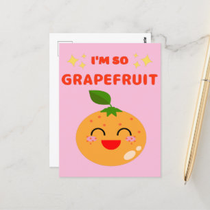ICH BIN SO GRAPEFRUIT POSTKARTE