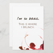 Ich bin so grundlegend. Dieses ist wo i-Brunch. Einladung (Vorne/Hinten)