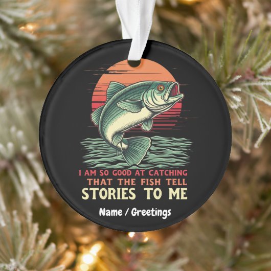 Ich bin so gut im Fang von Fisch Ornament (Baum)