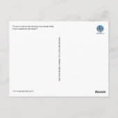 "Ich bin so gut wie das beste" Motivierend Zitat Postkarte (Rückseite)